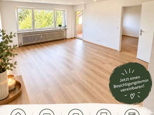 Wohnung zur Miete 900 € 2 Zimmer 52 m² Geschoss 3/3 frei ab sofort Marbach Marbach am Neckar 71672