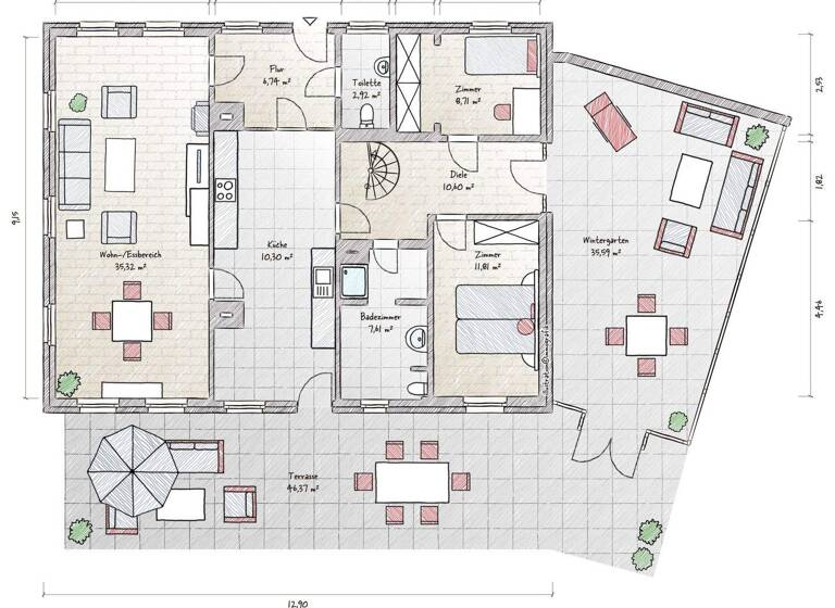 Einfamilienhaus zum Kauf 782.000 € 4,5 Zimmer 208 m² 1.046 m² Grundstück Wakendorf II 24558