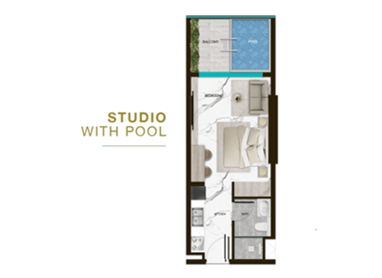 Studio zum Kauf - Erstbezug provisionsfrei 206.350 € 1 Zimmer 40 m² Dubai 00000