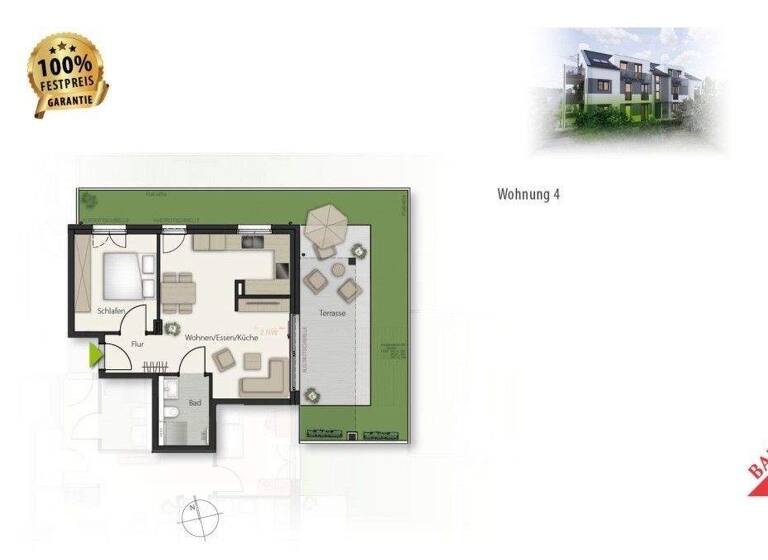 Wohnung zum Kauf provisionsfrei 399.000 € 2 Zimmer 59 m² Dagersheim Böblingen 71034