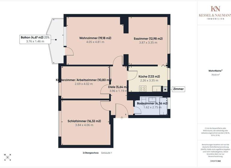 Wohnung zum Kauf 179.000 € 3 Zimmer 78 m² 2. Geschoss Malstatt Saarbrücken 66113