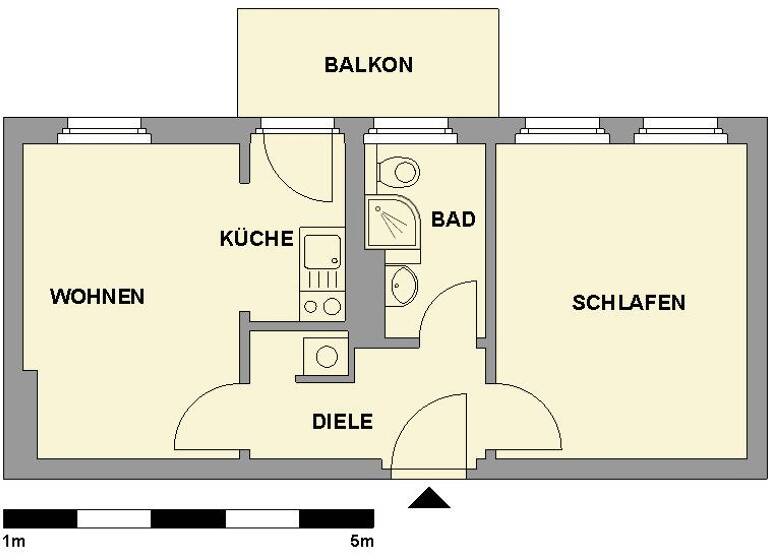 Wohnung zur Miete 235 € 2 Zimmer 38,7 m²<br/>Wohnfläche 1.<br/>Geschoss Jahnstr. 22 Lutherviertel 220 Chemnitz 09126