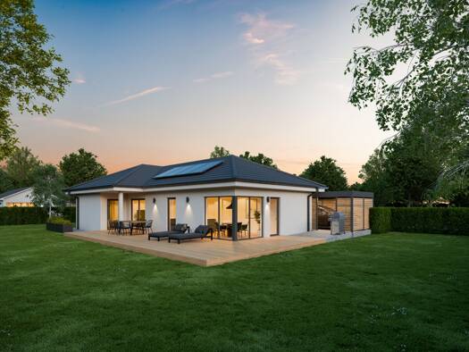 Bungalow zum Kauf 372.750 € 3 Zimmer 94 m² 640 m² Grundstück Kaufunger Waldstraße 29 Escherode Staufenberg 34355