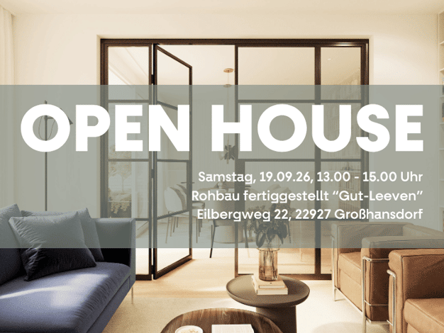 Wohnung zum Kauf - Erstbezug provisionsfrei 980.000 € 3 Zimmer 125,5 m² EG Eilbergweg 22 Großhansdorf 22927