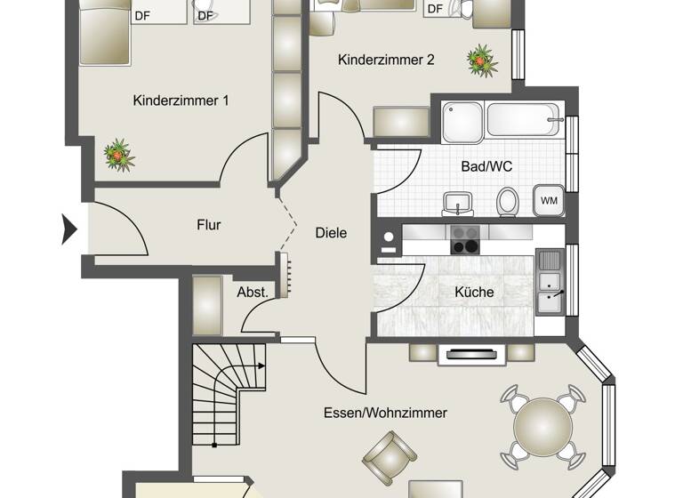 Maisonette zum Kauf 329.000 € 4,5 Zimmer 111,4 m²<br/>Wohnfläche 3.<br/>Geschoss Öhringen Öhringen 74613