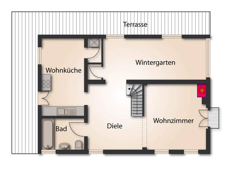 Haus zur Miete 1.480 € 3 Zimmer 80 m² 400 m² Grundstück frei ab sofort Ahrensfelde 16356