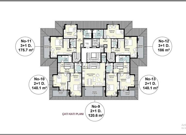 Studio zum Kauf 560.000 € 4 Zimmer 170 m² EG Antalya 07400