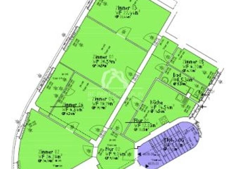 Wohnung zum Kauf provisionsfrei 599.000 € 4,5 Zimmer 148,5 m² 2. Geschoss Bruchwitz Straße 32-36 / Schulstraße 13-15 Lankwitz Berlin 12247