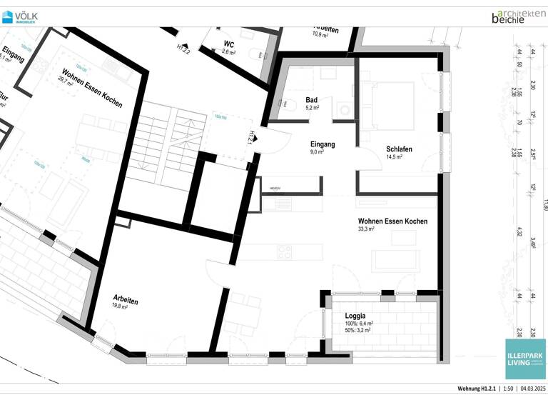 Wohnung zum Kauf - Neubau provisionsfrei 497.250 € 3 Zimmer 85 m²<br/>Wohnfläche Ludwigsfeld Neu-Ulm 89231