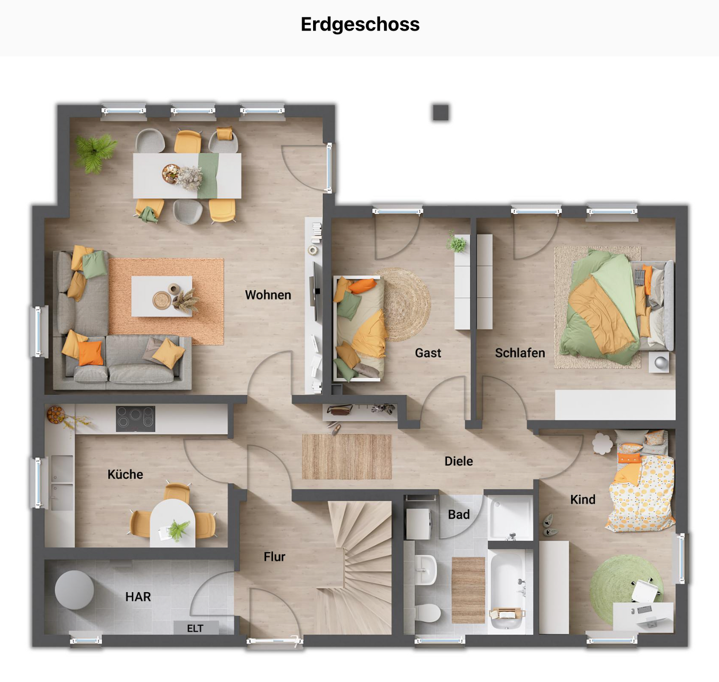 Immobilie in Bad Berneck im Fichtelgebirge - Town & Country Domizil 192 – Zweifamilienhaus / Einliegerwohnung möglich | Grundstück 959 m² in Bad Berneck i.F. - Bild 2