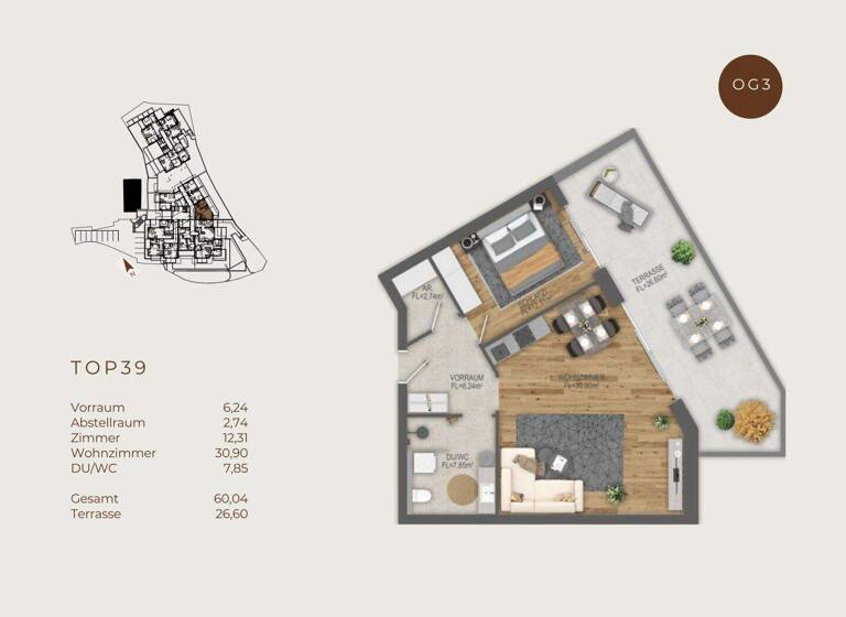 Studio zum Kauf 577.215 € 60 m² Dorfstraße 2 Pertisau 6213