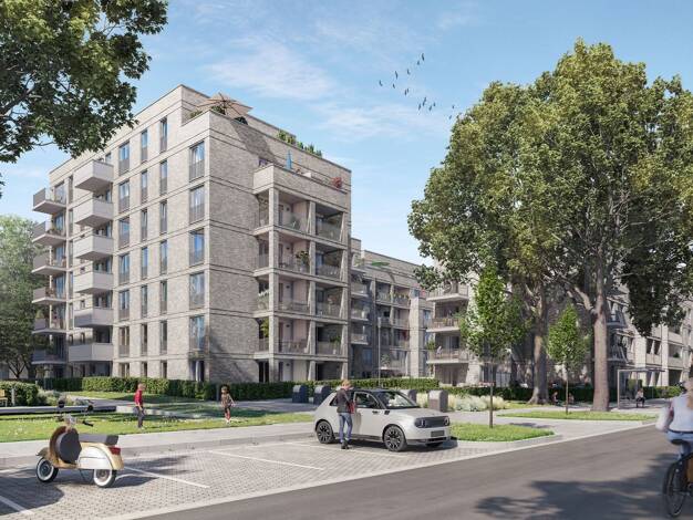 Wohnung zur Miete - Erstbezug 1.449 € 2 Zimmer 58,5 m² 4. Geschoss Groß Borstel Nord 22453