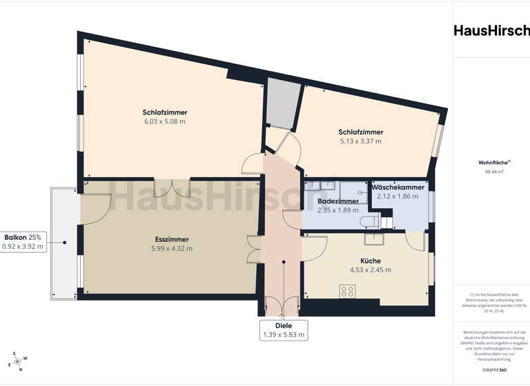 Wohnung zum Kauf 675.000 € 3 Zimmer 100 m² 3. Geschoss Schöneberg Berlin 10827