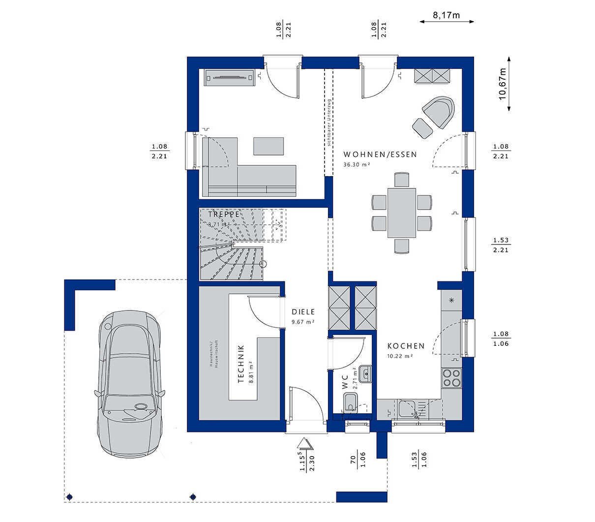 Einfamilienhaus zum Kauf 602.132 € 4 Zimmer 141 m²<br/>Wohnfläche 454 m²<br/>Grundstück Wattenscheid - Mitte Bochum 44866