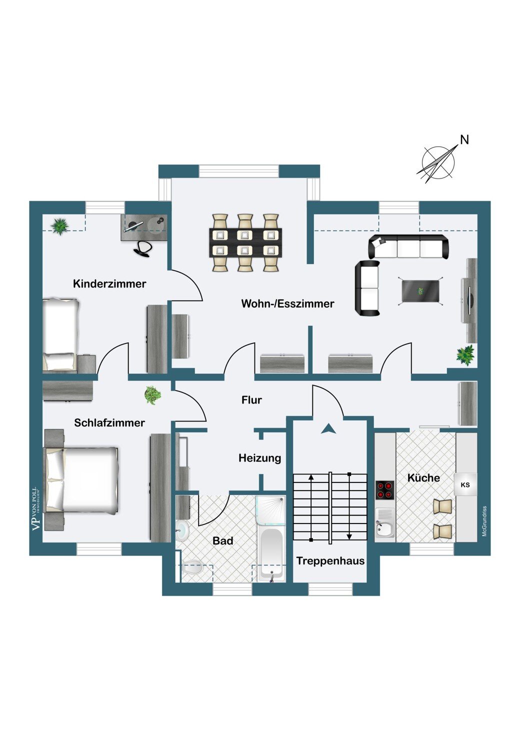 Wohnung zum Kauf 234.000 € 4 Zimmer 117 m²<br/>Wohnfläche 3.<br/>Geschoss ab sofort<br/>Verfügbarkeit Grünewald Solingen 42657