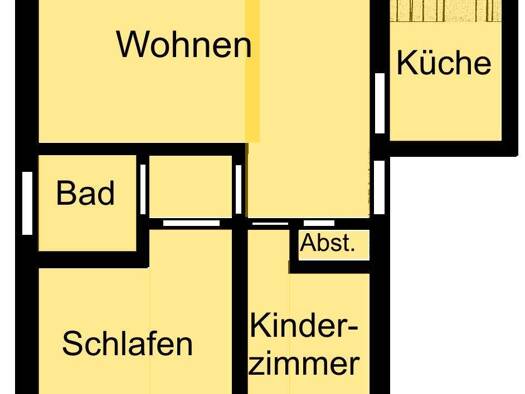 Wohnung zur Miete 456 € 3 Zimmer 83 m² 2. Geschoss frei ab sofort Dorfstrasse 2c Nöbdenitz 04626