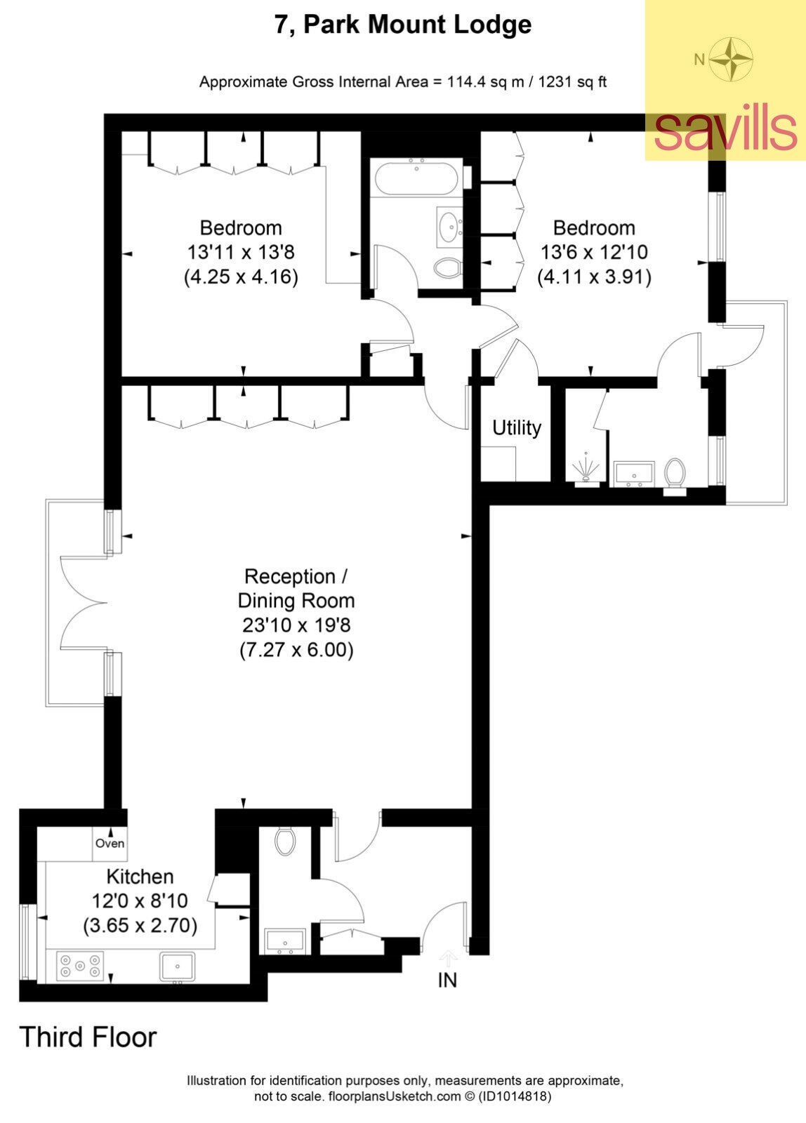 Wohnung zum Kauf provisionsfrei 4.152.050 € 3 Zimmer 114,4 m²<br/>Wohnfläche REEVES MEWS 12-14 City of Westminster W1K 2EG