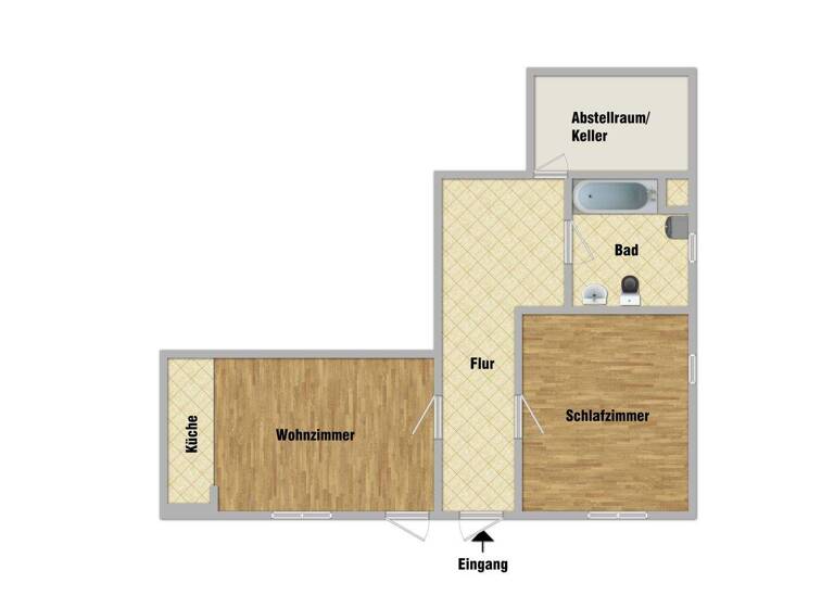 Wohnung zur Miete 265 € 2 Zimmer 50 m² frei ab sofort Suhl 98527