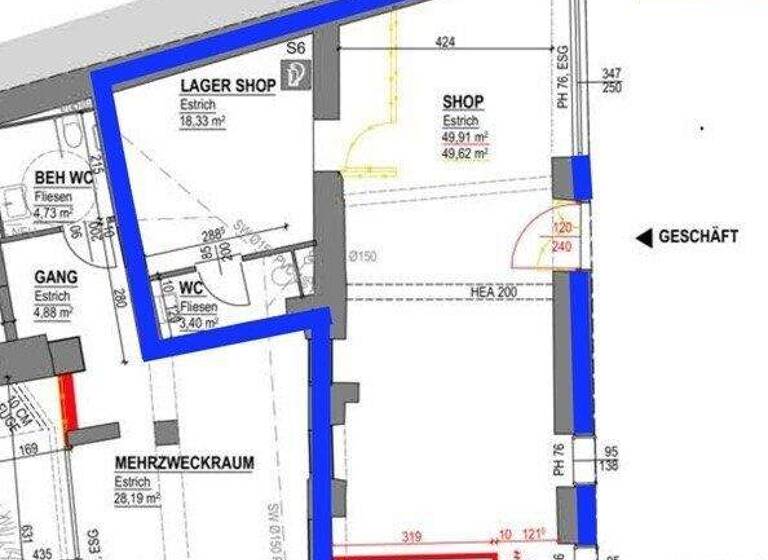 Halle/Industriefläche zur Miete 1.367 € 23 m² Lagerfläche Erzherzog Rainer-Ring Baden 2500