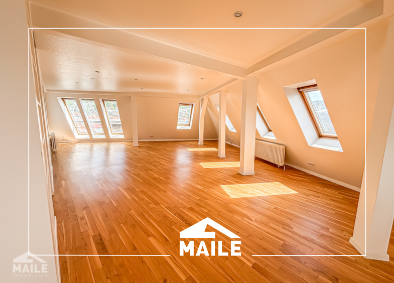 Wohnung zur Miete 1.950 € 3 Zimmer 110 m² Dachgeschoss, 5. Geschoss frei ab sofort Tübinger Str. 19B Süd Stuttgart Stuttgart-Mitte 70178