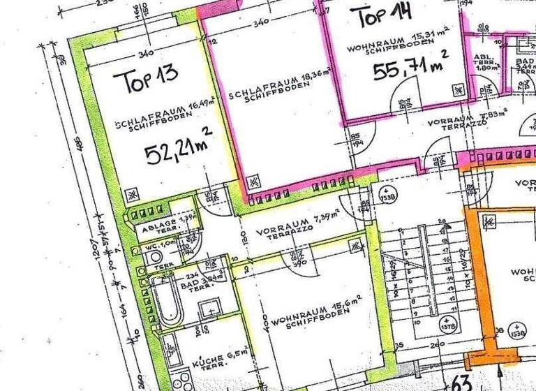 Wohnung zum Kauf 162.000 € 2 Zimmer 56 m² 4. Geschoss Wien 1160