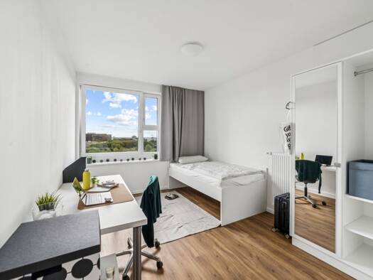 WG-Zimmer zur Miete - Erstbezug 499 € 15 m² frei ab sofort Hebebrandstraße 2 Barmbek-Nord Hamburg 22297