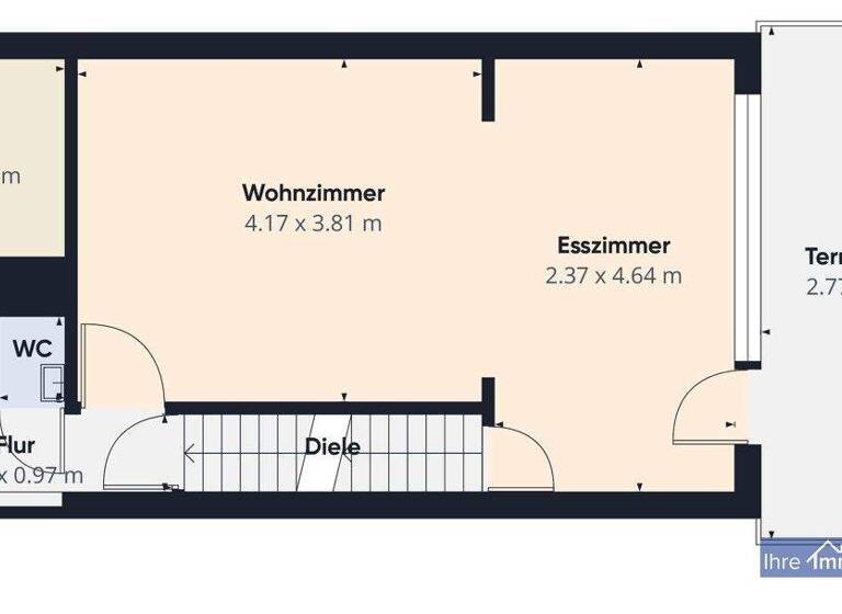 Reihenmittelhaus zum Kauf 145.000 € 3,5 Zimmer 69 m² 203 m² Grundstück Freiligrathstr. 18 Brassert Marl 45768
