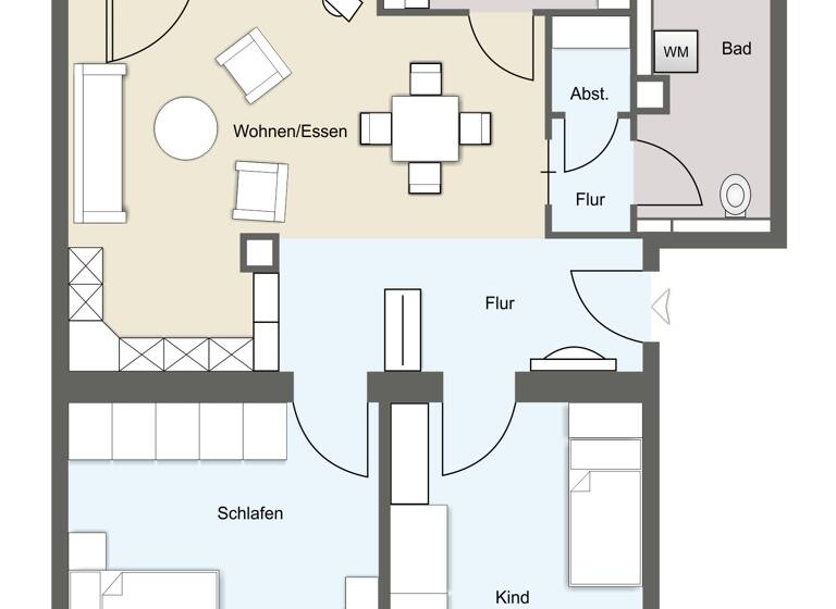 Wohnung zum Kauf 180.000 € 3 Zimmer 73 m²<br/>Wohnfläche Gohlis-Süd Leipzig 04155