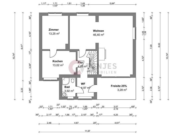 Doppelhaushälfte zum Kauf 259.000 € 6 Zimmer 123 m² 655 m² Grundstück Mittelfeld Lüneburg 21335
