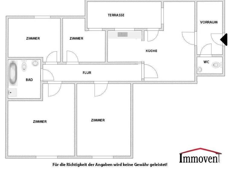 Wohnung zur Miete - Erstbezug 1.142 € 5 Zimmer 3. Geschoss Brockmanngasse Jakomini Graz 8010