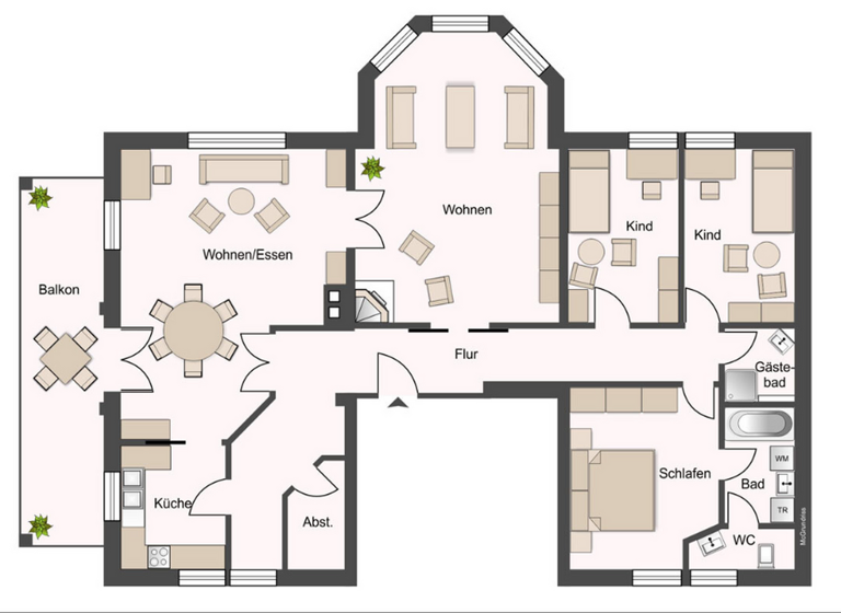 Wohnung zur Miete 1.700 € 5 Zimmer 157,5 m² frei ab sofort Radebeul 01445