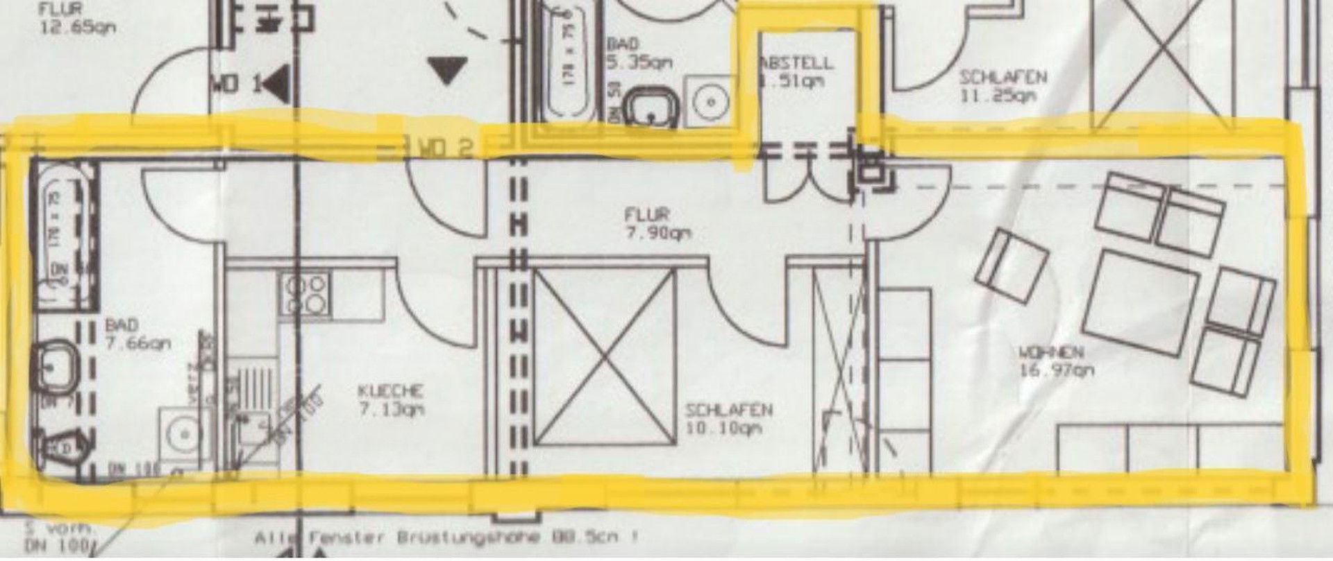 Wohnung zur Miete 645 € 2 Zimmer 52 m²<br/>Wohnfläche EG<br/>Geschoss 01.03.2025<br/>Verfügbarkeit Hetlinger Str. 2 Holm 25488