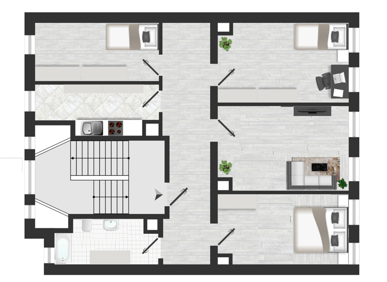 WG-Zimmer zur Miete 1.337 € 4 Zimmer 99 m² 2. Geschoss frei ab 01.06.2026 Neulindenau Leipzig 04179