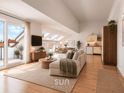 Penthouse zur Miete 1.200 € 2,5 Zimmer 70 m² 4. Geschoss Walldorf Mörfelden-Walldorf 64546