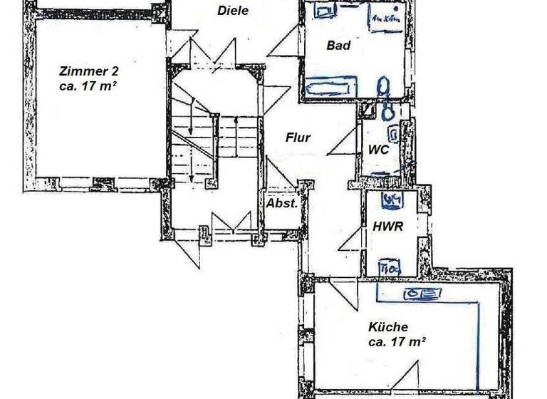 Wohnung zur Miete 800 € 5 Zimmer 149,4 m² EG Humboldtstraße 6 Altenburg 04600