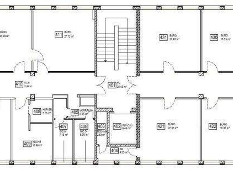 Bürofläche zur Miete 5.575 € 531 m² Bürofläche Innenstadt Erlangen 91052