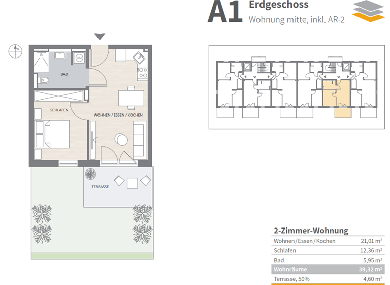 Wohnung zum Kauf - Erstbezug provisionsfrei 274.900 € 2 Zimmer 43,9 m² EG frei ab sofort Finkenstraße Altdorf , Kr Böblingen 71155