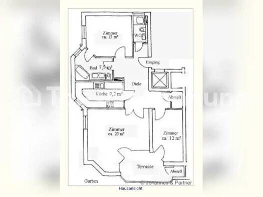 Wohnung zur Miete Tauschwohnung 900 € 3 Zimmer 93 m² EG Pappritz Dresden 01326