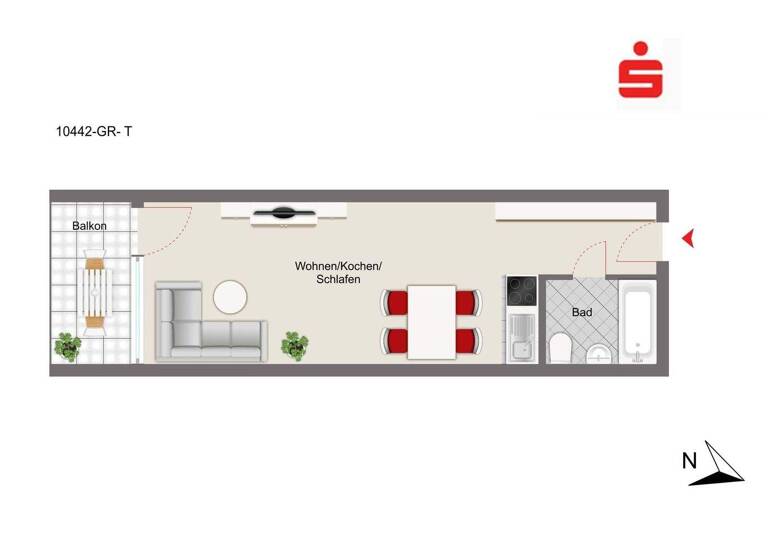 Studio zum Kauf 85.000 € 1 Zimmer 37 m² frei ab sofort Gundlfing Riedenburg 93339