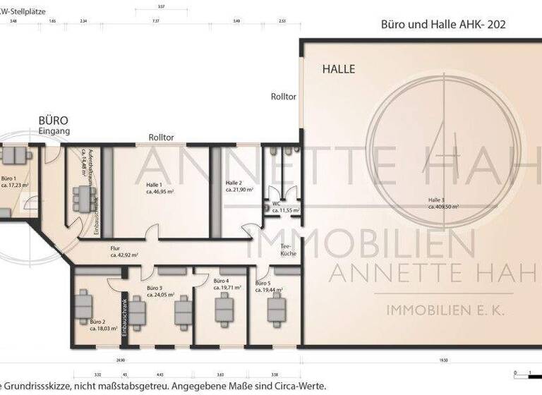 Lagerhalle zur Miete 4.810 € 480 m² Lagerfläche Bad Kreuznach 55543