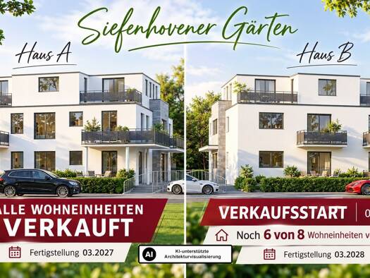 Wohnung zum Kauf - Neubau provisionsfrei 419.000 € 3 Zimmer 87,9 m² 1. Geschoss frei ab 01.03.2028 Aegidienberg Bad Honnef 53604