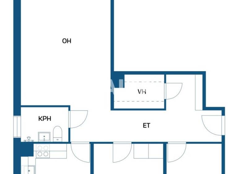Wohnung zum Kauf 189.000 € 3 Zimmer 62,5 m² 4. Geschoss Kupittaankatu 75 Turku 20810