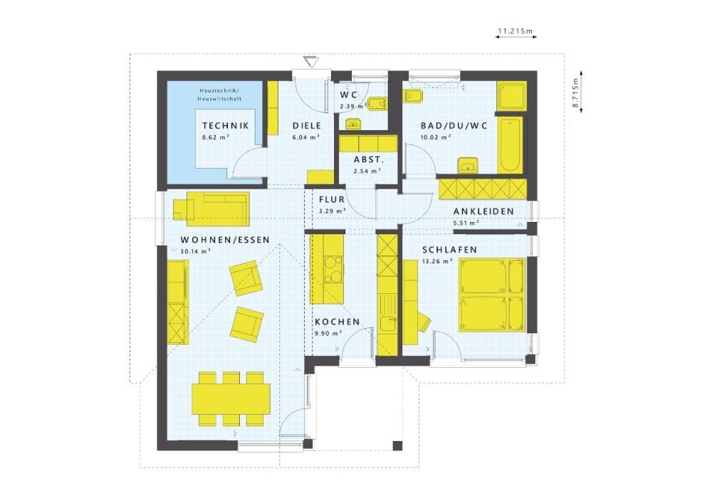 Bungalow zum Kauf 435.000 € 3 Zimmer 91 m²<br/>Wohnfläche 800 m²<br/>Grundstück Stetten Haigerloch 72401