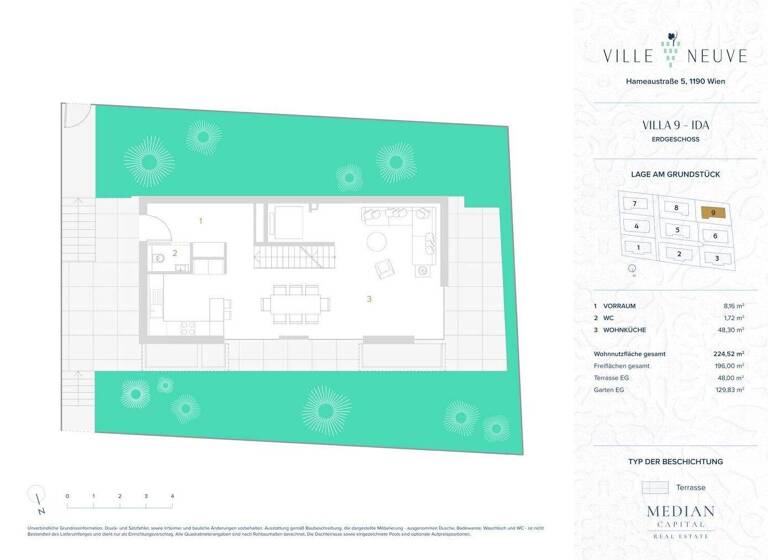 Haus zur Miete - Erstbezug 4.849 € 6,5 Zimmer 224,5 m² Wien 1190