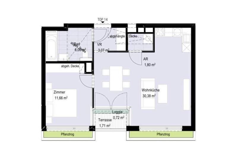 Wohnung zum Kauf - Erstbezug 520.500 € 2 Zimmer 54 m² 3. Geschoss Wien 1180