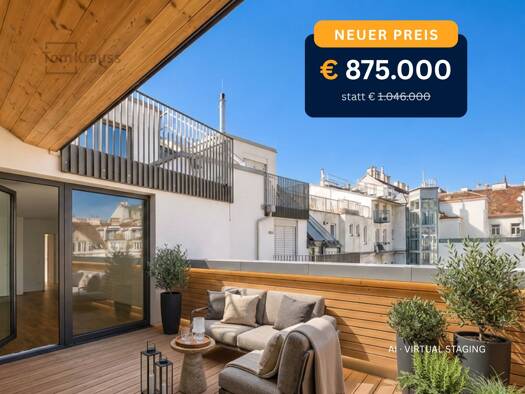 Wohnung zum Kauf - Erstbezug 875.000 € 3 Zimmer 101,4 m² 4. Geschoss Wien 1060