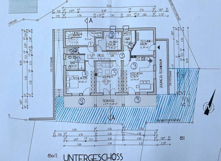 Terrassenwohnung zum Kauf 299.000 € 2 Zimmer 114,6 m² Saderreut Büchlberg 94124