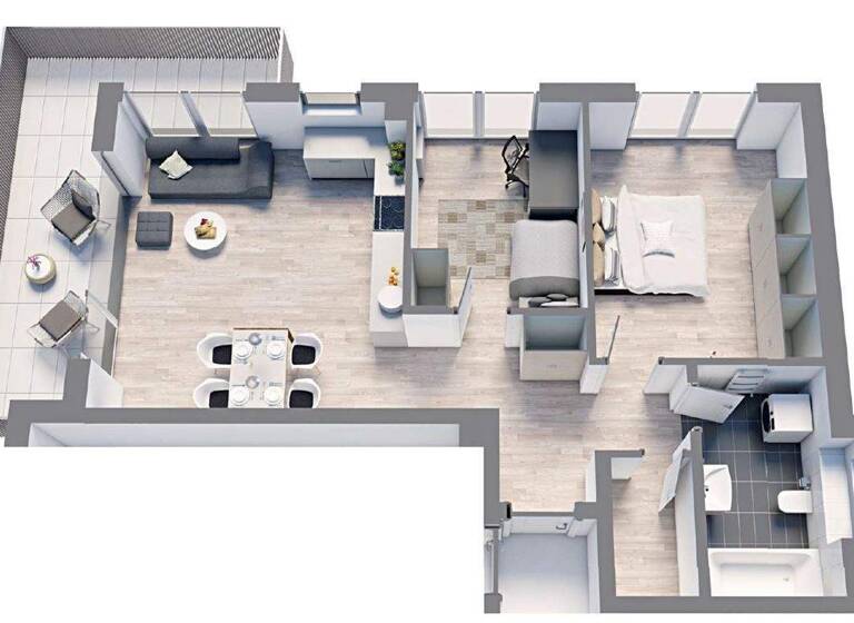 Wohnung zum Kauf - Neubau provisionsfrei als Kapitalanlage geeignet 831.000 € 3 Zimmer 81,2 m² Partenkirchen Garmisch-Partenkirchen 82467