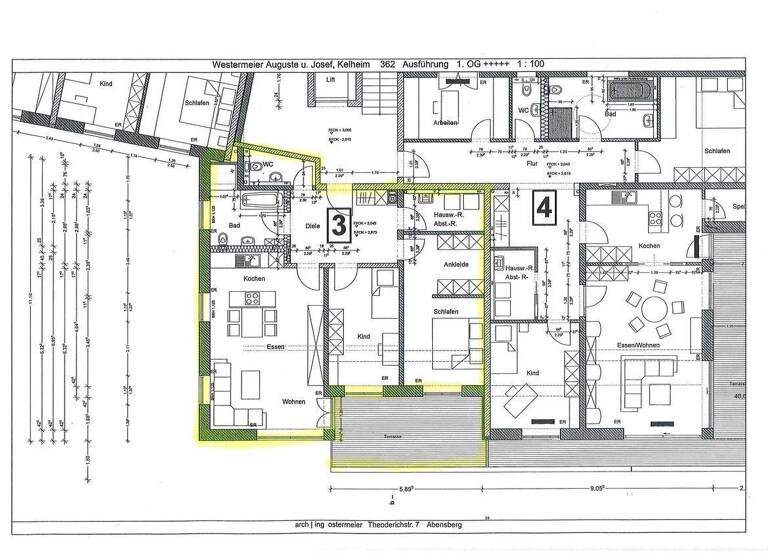 Wohnung zur Miete 940 € 3 Zimmer 94 m² frei ab 01.04.2026 Cramannsdorfer Weg 4 Kelheim 93309
