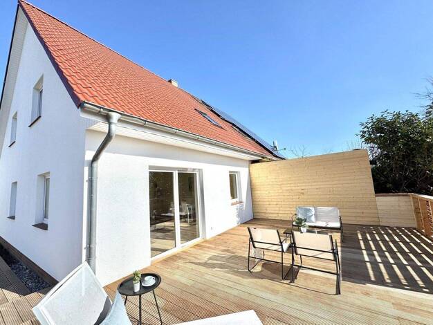 Doppelhaushälfte zum Kauf provisionsfrei 369.900 € 4 Zimmer 127 m² 438 m² Grundstück Friedenshof Wismar 23966